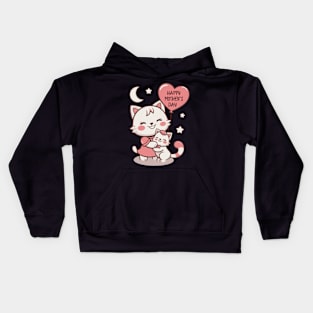 Happy Mother's Day To The Best Cat Mom Mothers Day Cat Lover Kids Hoodie